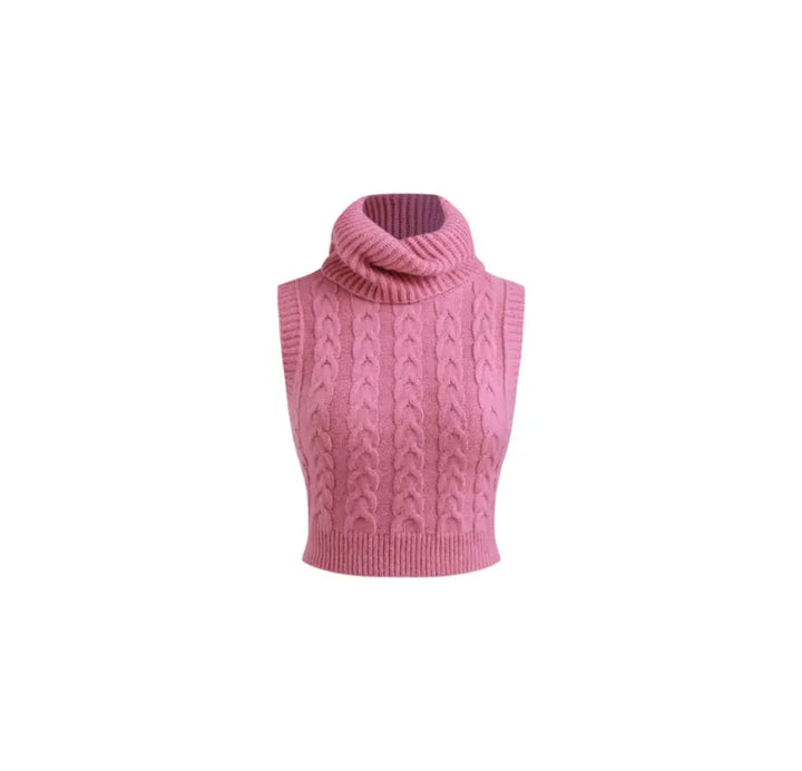 Thalia Knit Vest kuscheliger Rollkragentop